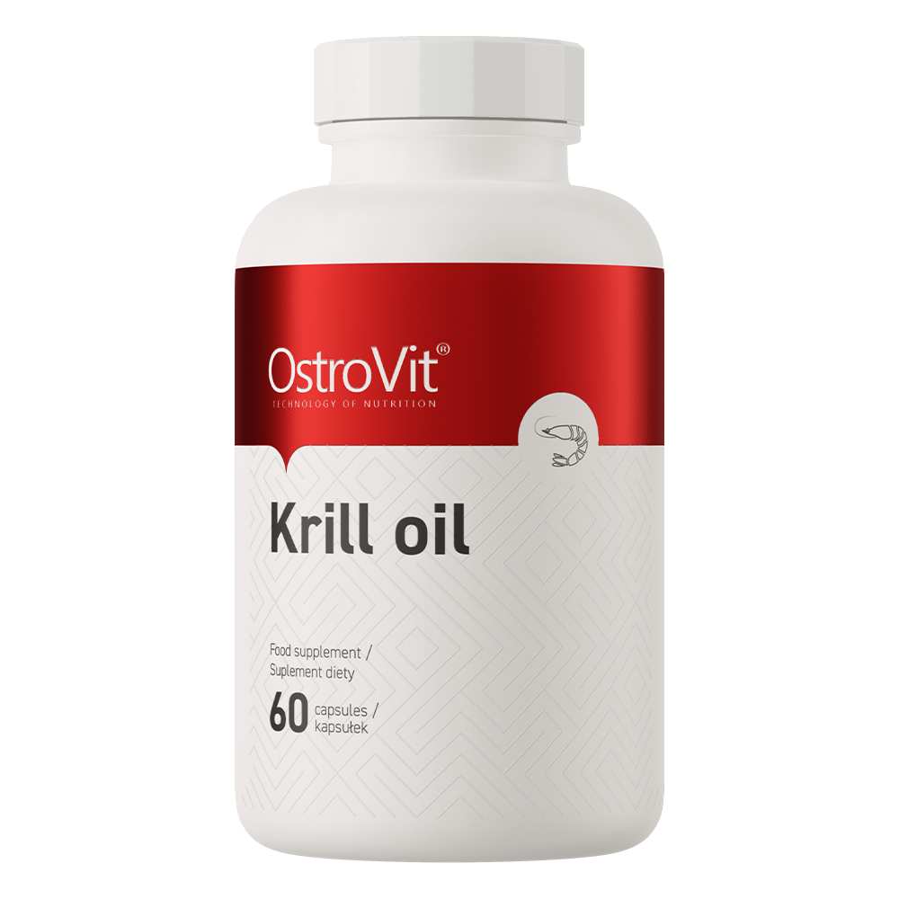 Krill olie | Antarctische krill | Omega 3, EPA, DHA, Fosfolipiden & Astaxanthine | 60 Capsules | OstroVit