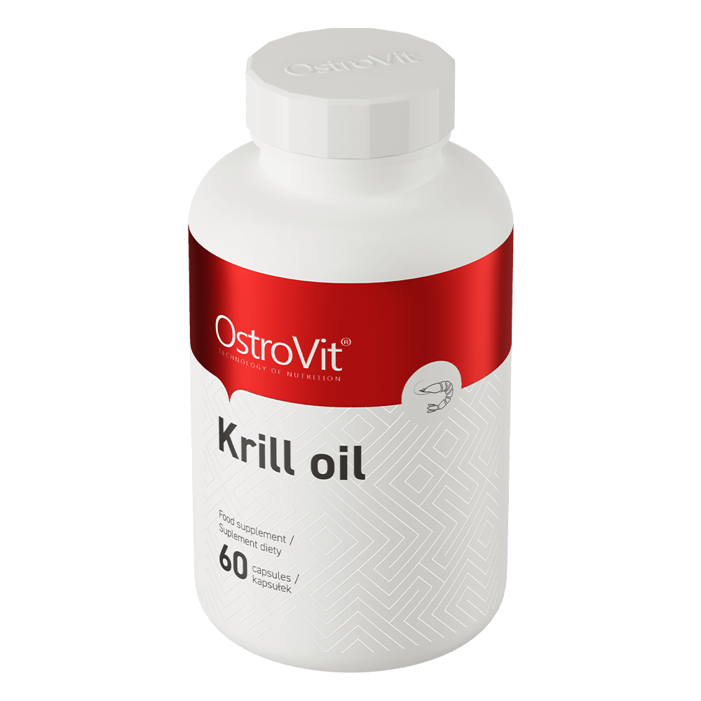 Krill olie | Antarctische krill | Omega 3, EPA, DHA, Fosfolipiden & Astaxanthine | 60 Capsules | OstroVit