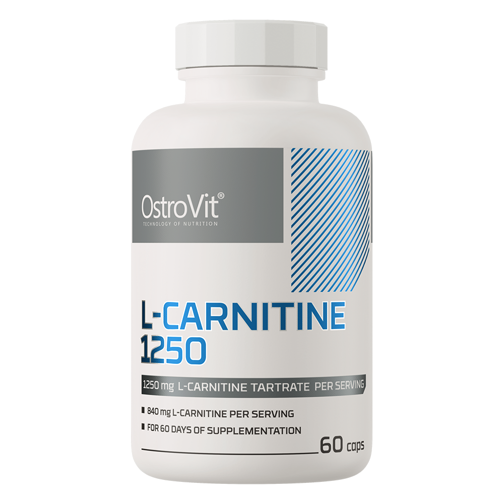 L‑Carnitine 1250 mg – 60 capsules, L‑carnitine‑tartraat | OstroVit
