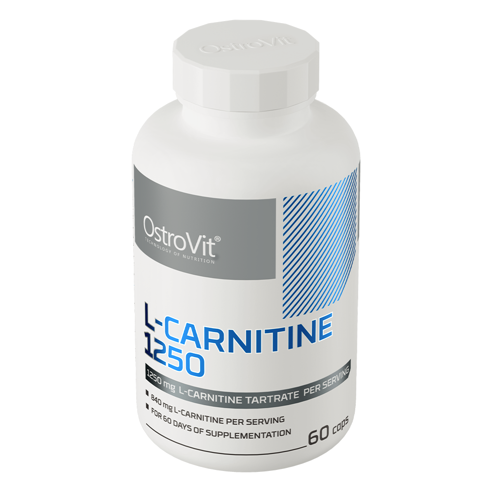 L‑Carnitine 1250 mg – 60 capsules, L‑carnitine‑tartraat | OstroVit