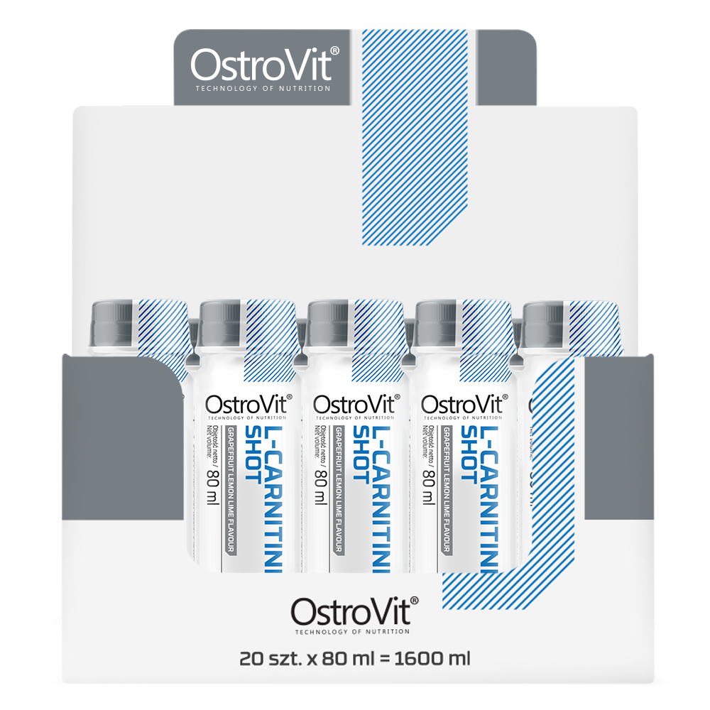 L-carnitine | Carnitine | Shot | 20x 80 ml | OstroVit