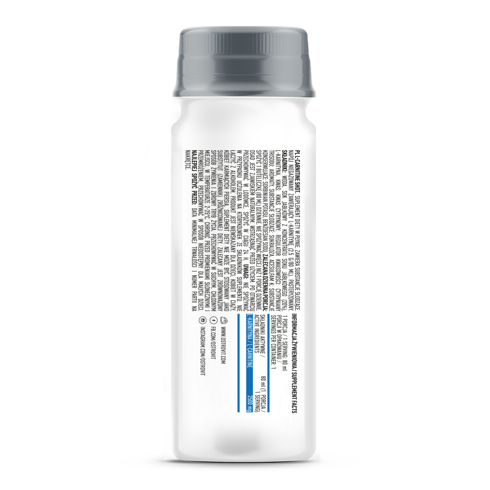 L-carnitine | Carnitine | Shot | 20x 80 ml | OstroVit