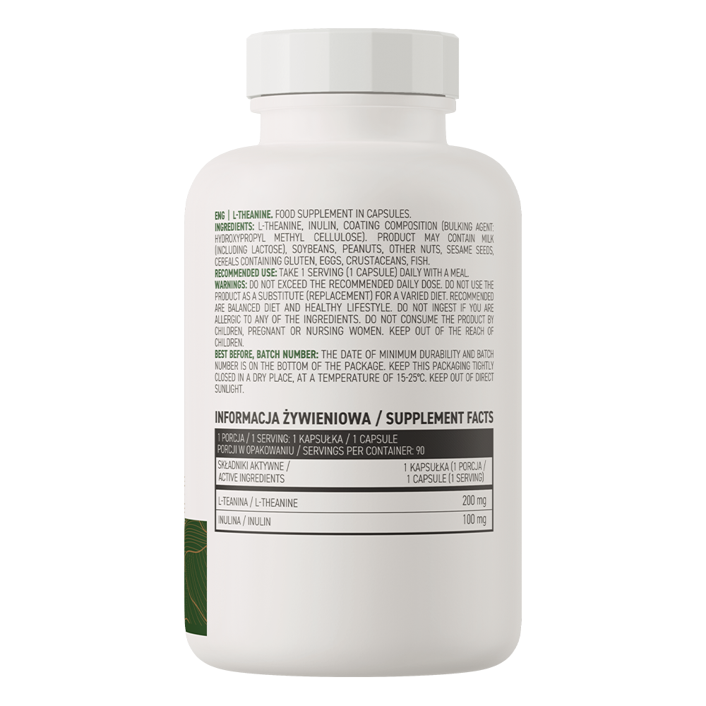 L‑Theanine VEGE – 90 vegan capsules, 200 mg | OstroVit