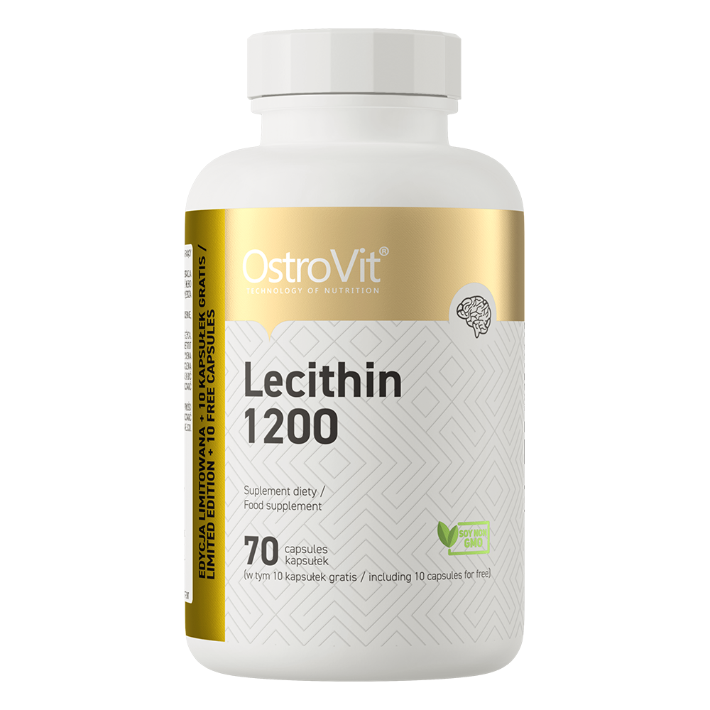 Lecithine | Lecithin | Vegan | 1200 mg | 70 Capsules | OstroVit