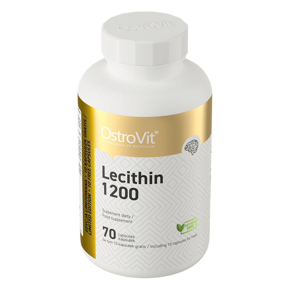 Lecithine | Lecithin | Vegan | 1200 mg | 70 Capsules | OstroVit