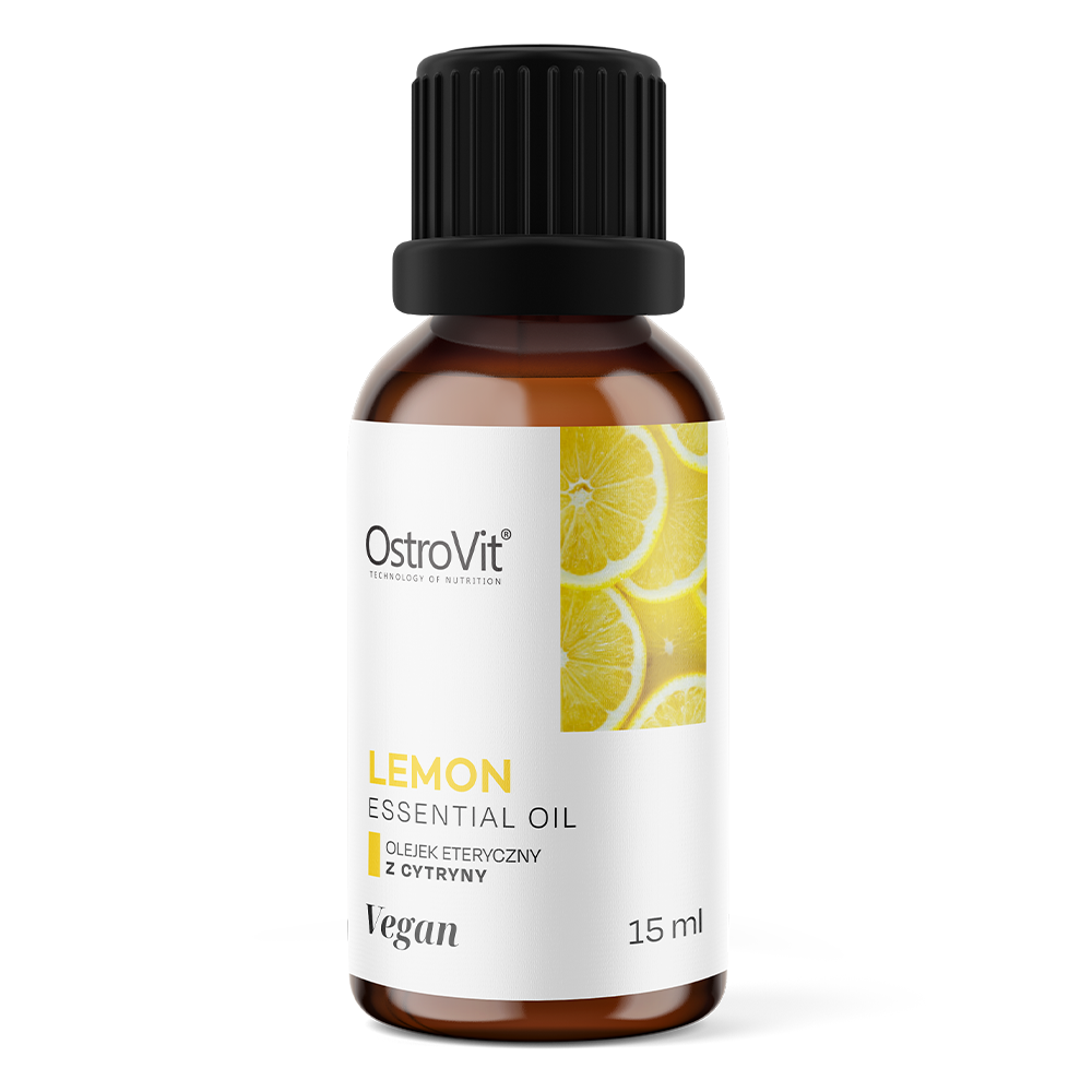 Lemon Essential Oil 15 ml – 374 druppels, Vegan citroen‑essence | OstroVit