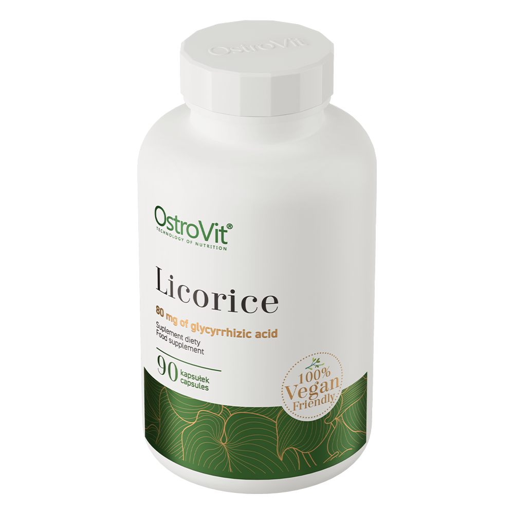 Zoethoutwortelextract | 20% glycyrrhizinezuur | Vegan | 90 Capsules | 400 mg | OstroVit