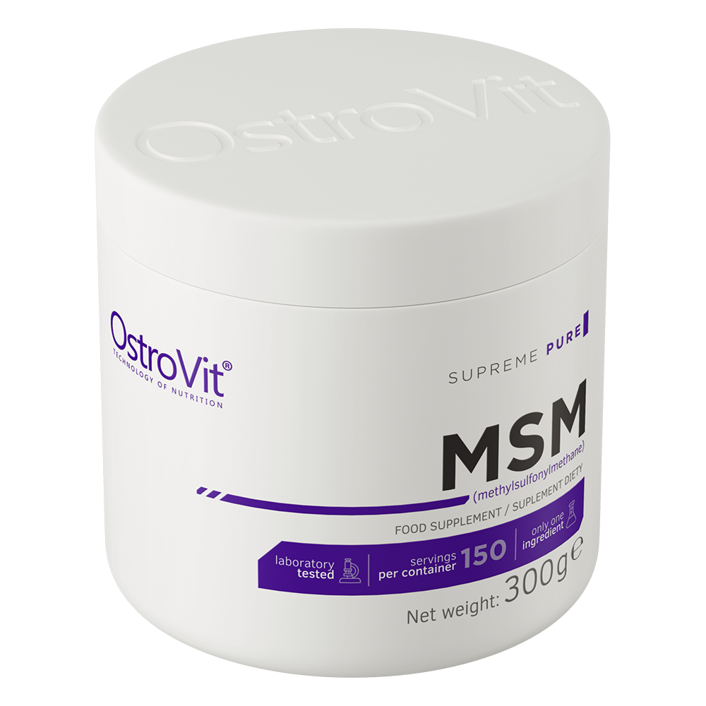 MSM | Methylsulfonylmethan | Naturlig | Supreme Pure | 300 g | 150 portioner | OstroVit
