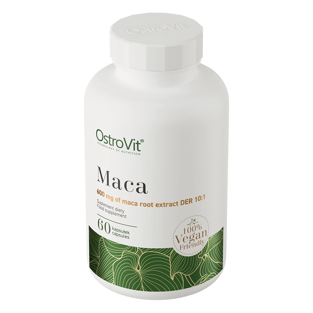 Maca VEGE – 60 vegan capsules, 600 mg maca‑extract (DER 10:1) | OstroVit