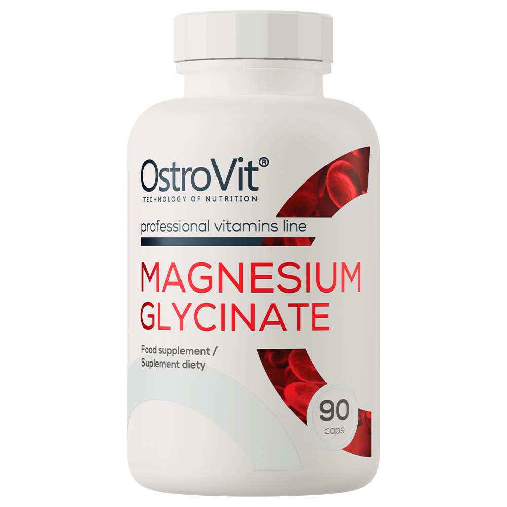 Magnesium Glycinate – 90 vegan capsules, 400 mg magnesium per dag | OstroVit