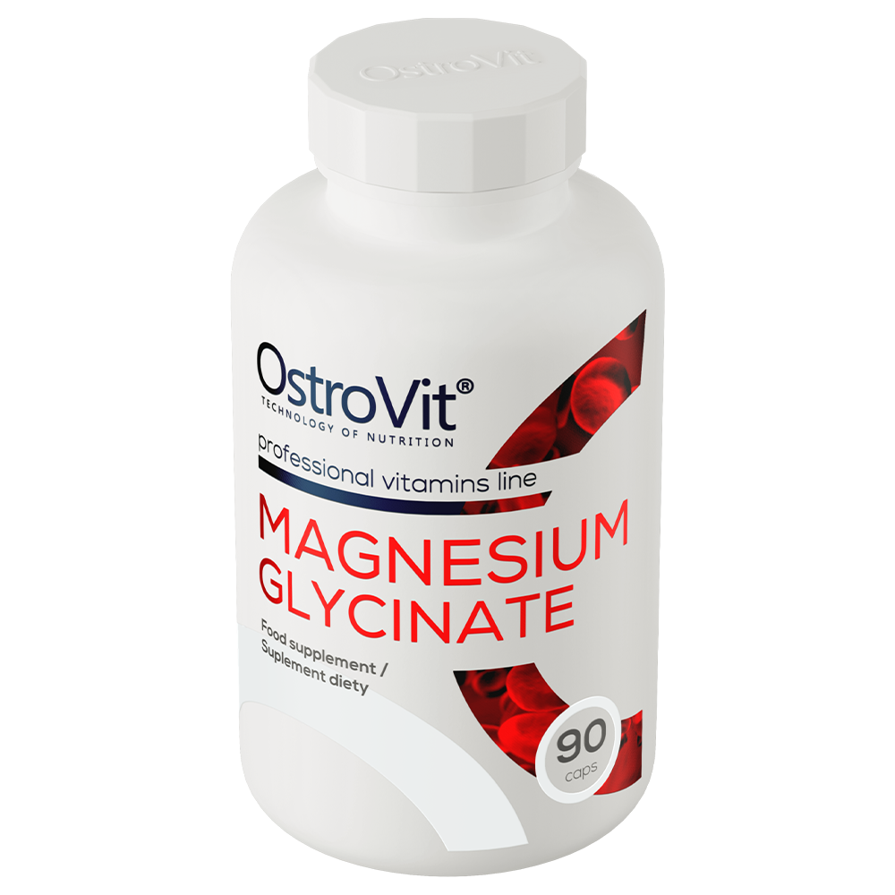 Magnesium Glycinate – 90 vegan capsules, 400 mg magnesium per dag | OstroVit