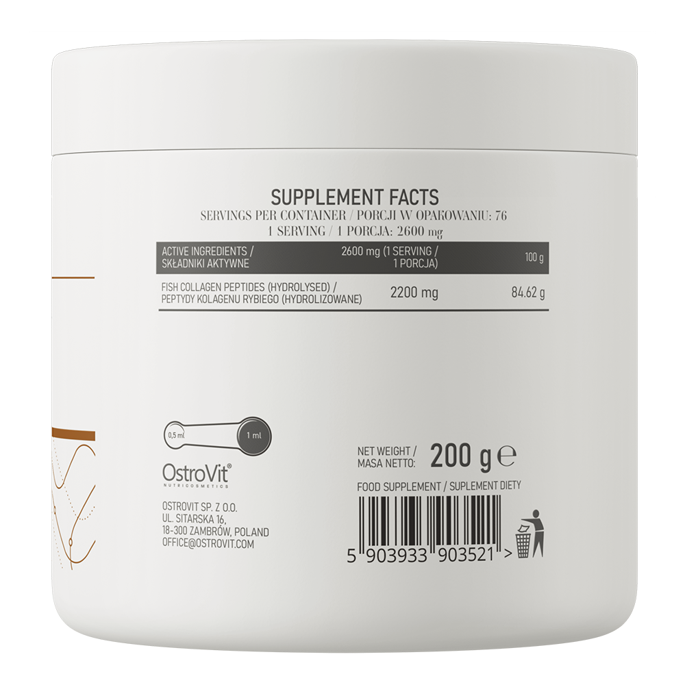 Marine Collagen – 200 g Peer, Type I viscollageen | OstroVit