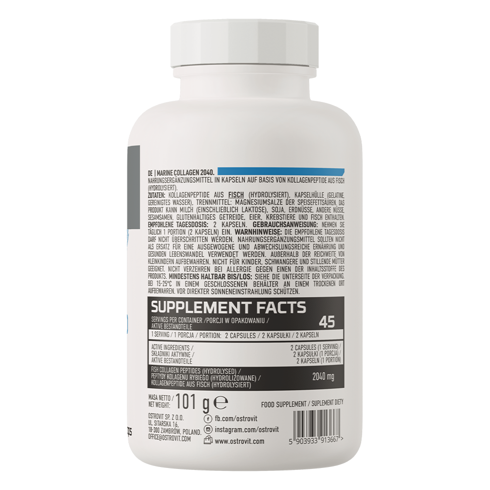 Marine Collagen – 90 capsules, 2040 mg per portie | OstroVit