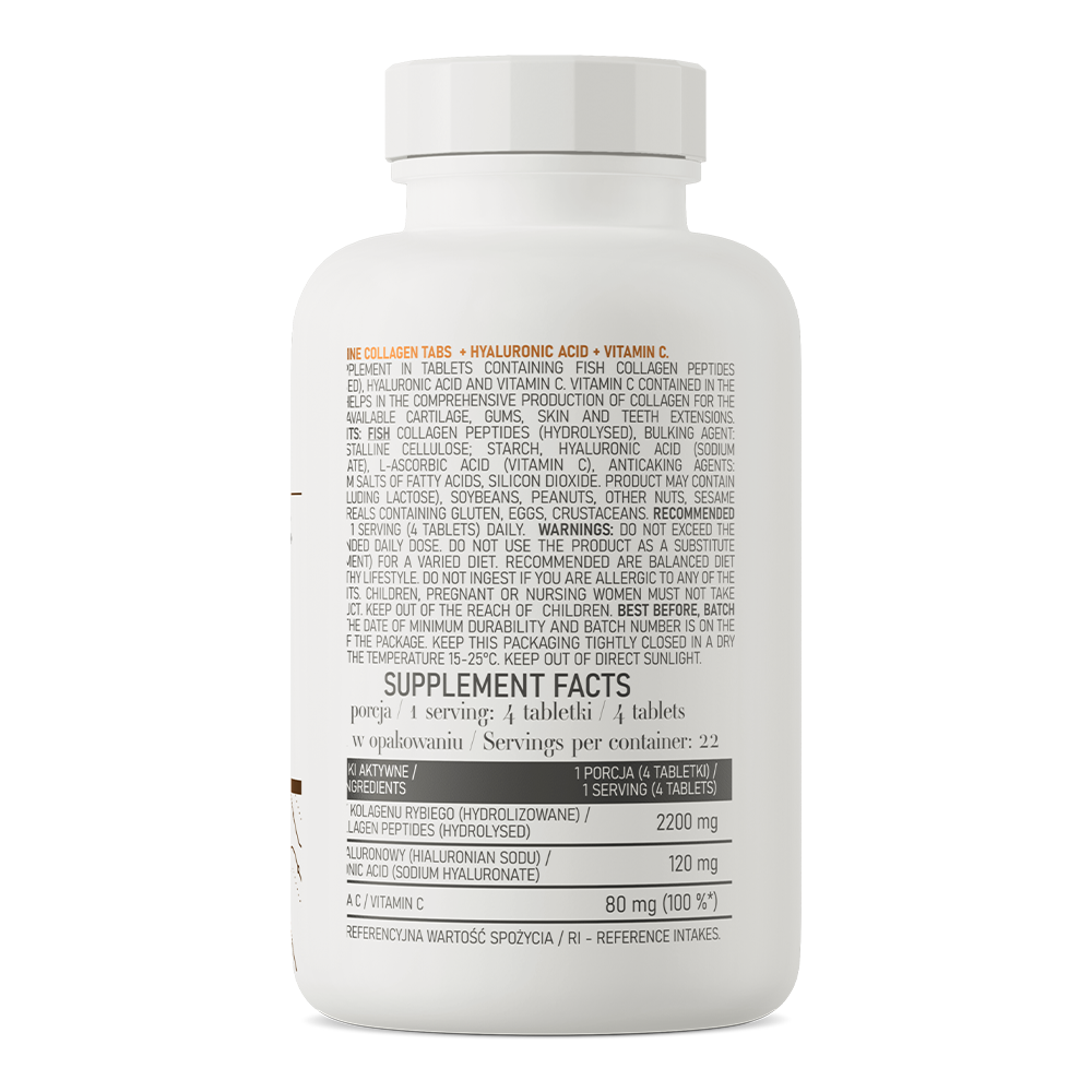 Marine Collagen + Hyaluronic Acid + Vitamin C – 90 tabletten | OstroVit