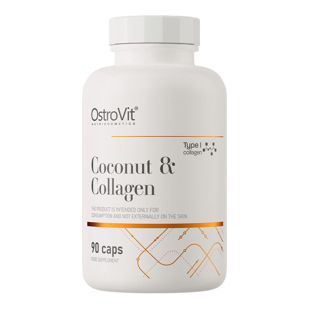 Marine Collagen + MCT – 90 capsules, +100 mg vitamine C | OstroVit