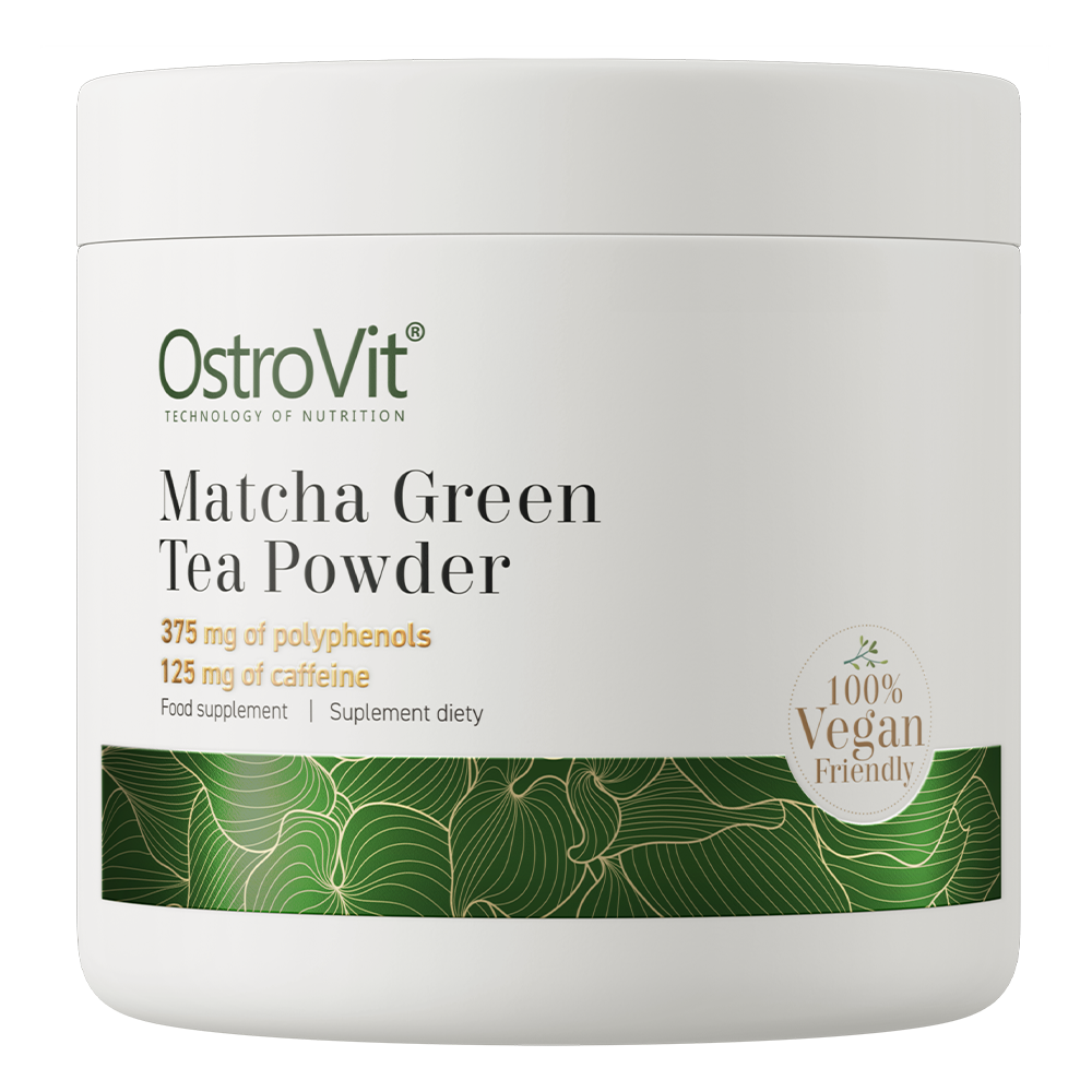 Matcha Groene Thee | 15% polyfenolen | 5% cafeïne | 100 g | Poeder | Natural | OstroVit