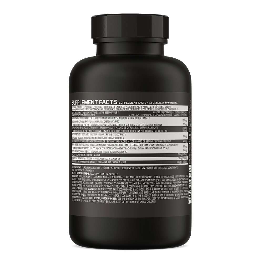 N.O. Booster Extreme – 80 capsules, 8 actieve stoffen | OstroVit