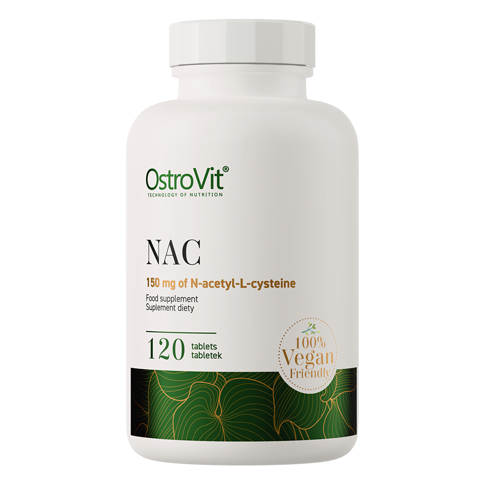 NAC | N-acetyl-L-cysteine | VEGE | Vegan | 120 Tabletten | OstroVit
