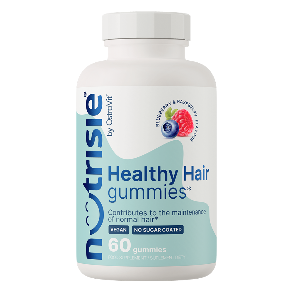 NUTRISIE® | Healthy Hair Gummies | 60 Stuks | Blauwe bes-framboos | OstroVit