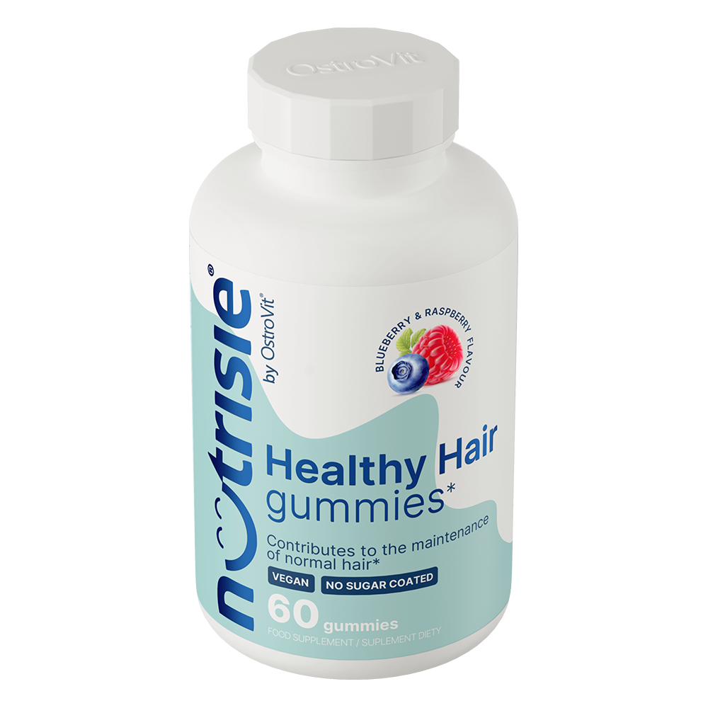 NUTRISIE® | Healthy Hair Gummies | 60 Stuks | Blauwe bes-framboos | OstroVit