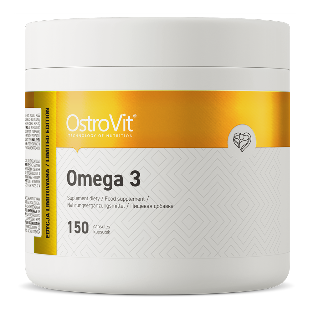 Omega‑3 – 150 softgels, 1000 mg visolie, 180 mg EPA + 120 mg DHA | OstroVit