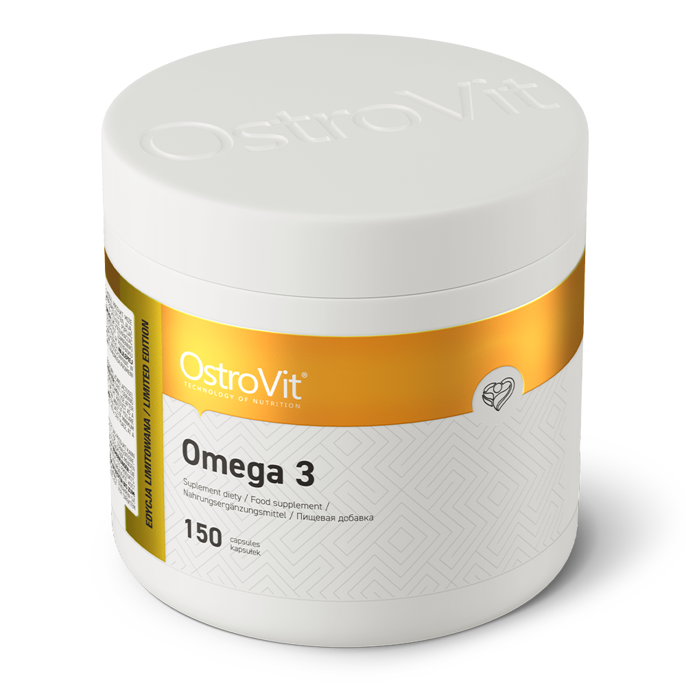 Omega‑3 – 150 softgels, 1000 mg visolie, 180 mg EPA + 120 mg DHA | OstroVit