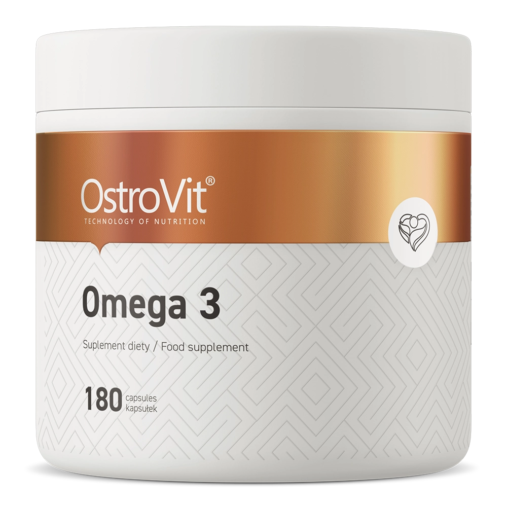 Omega 3 – 180 softgels, 1000 mg visolie, 300 mg EPA+DHA | OstroVit