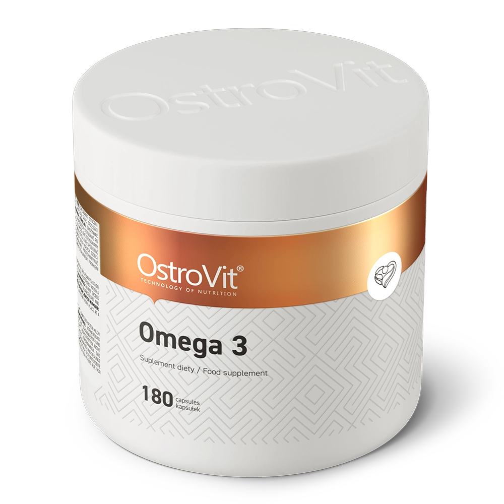 Omega 3 – 180 softgels, 1000 mg visolie, 300 mg EPA+DHA | OstroVit