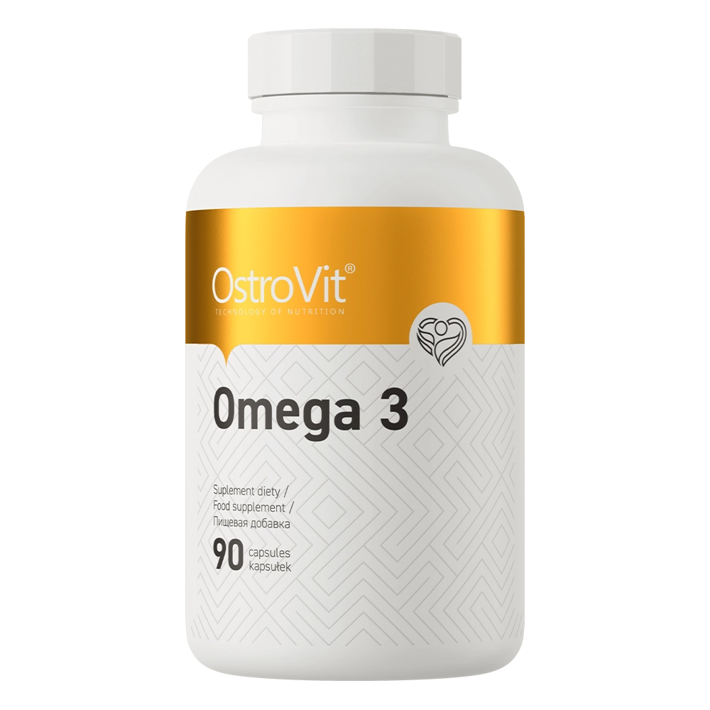 Omega 3 – 90 softgels, 1000 mg visolie (EPA 180 mg, DHA 120 mg) | OstroVit