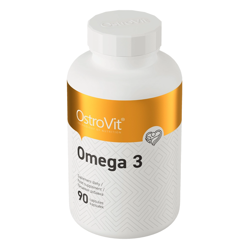 Omega 3 – 90 softgels, 1000 mg visolie (EPA 180 mg, DHA 120 mg) | OstroVit