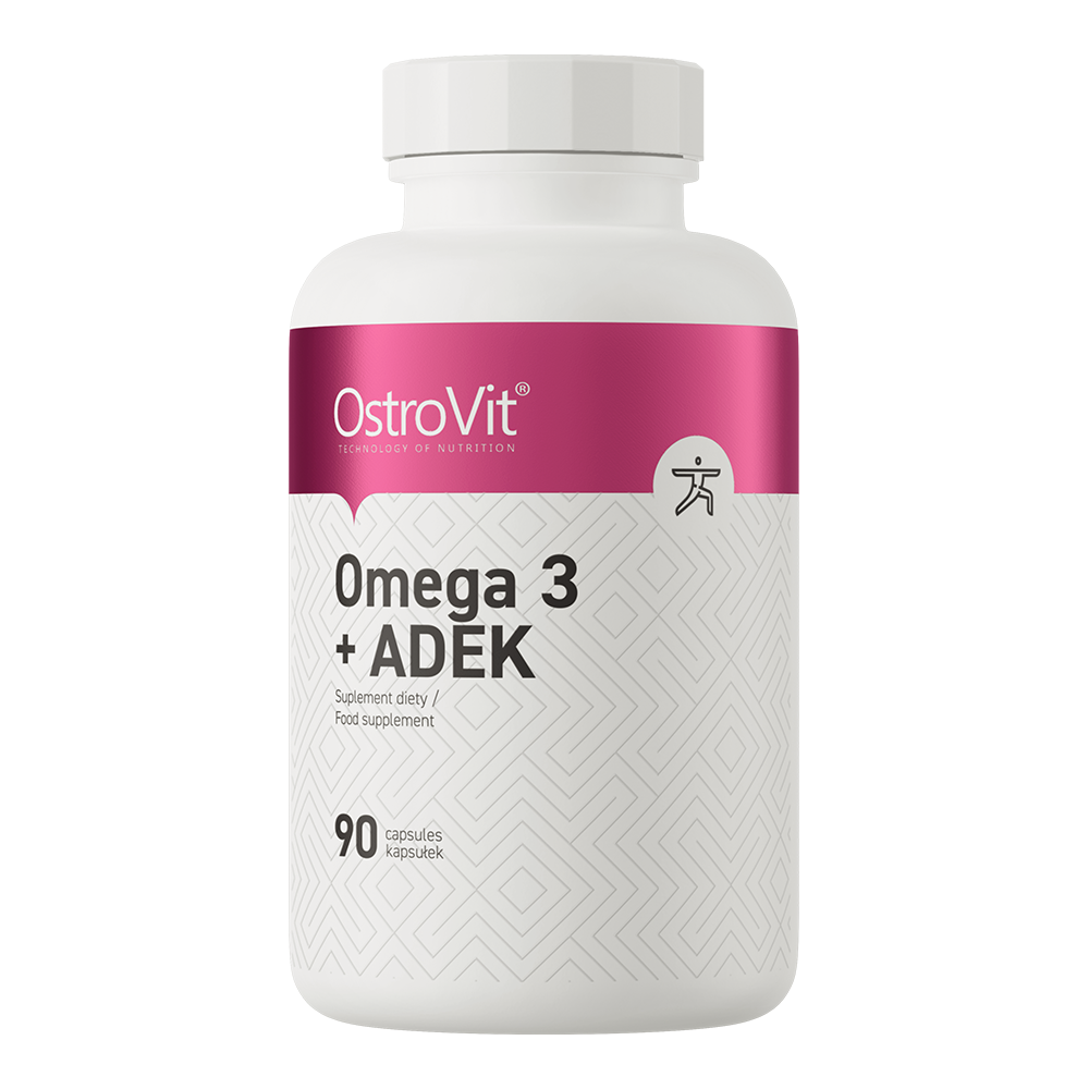 Omega 3 | ADEK | Vitaminen A,D,E,K | Visolie | 90 Softgels | OstroVit