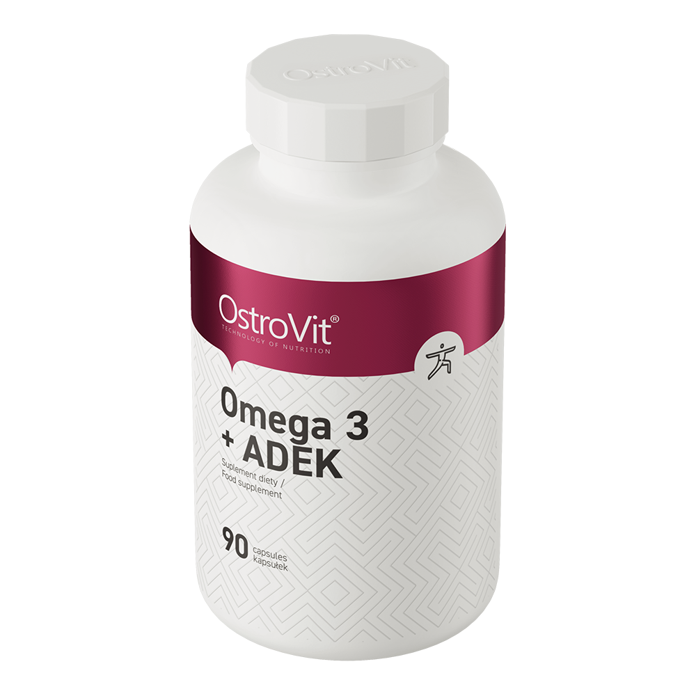 Omega 3 | ADEK | Vitaminen A,D,E,K | Visolie | 90 Softgels | OstroVit