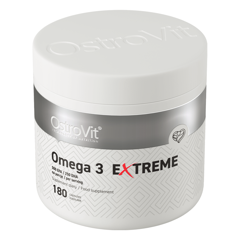 Omega‑3 Extreme – 180 softgels, 1000 mg visolie (EPA 500 mg, DHA 250 mg) | OstroVit