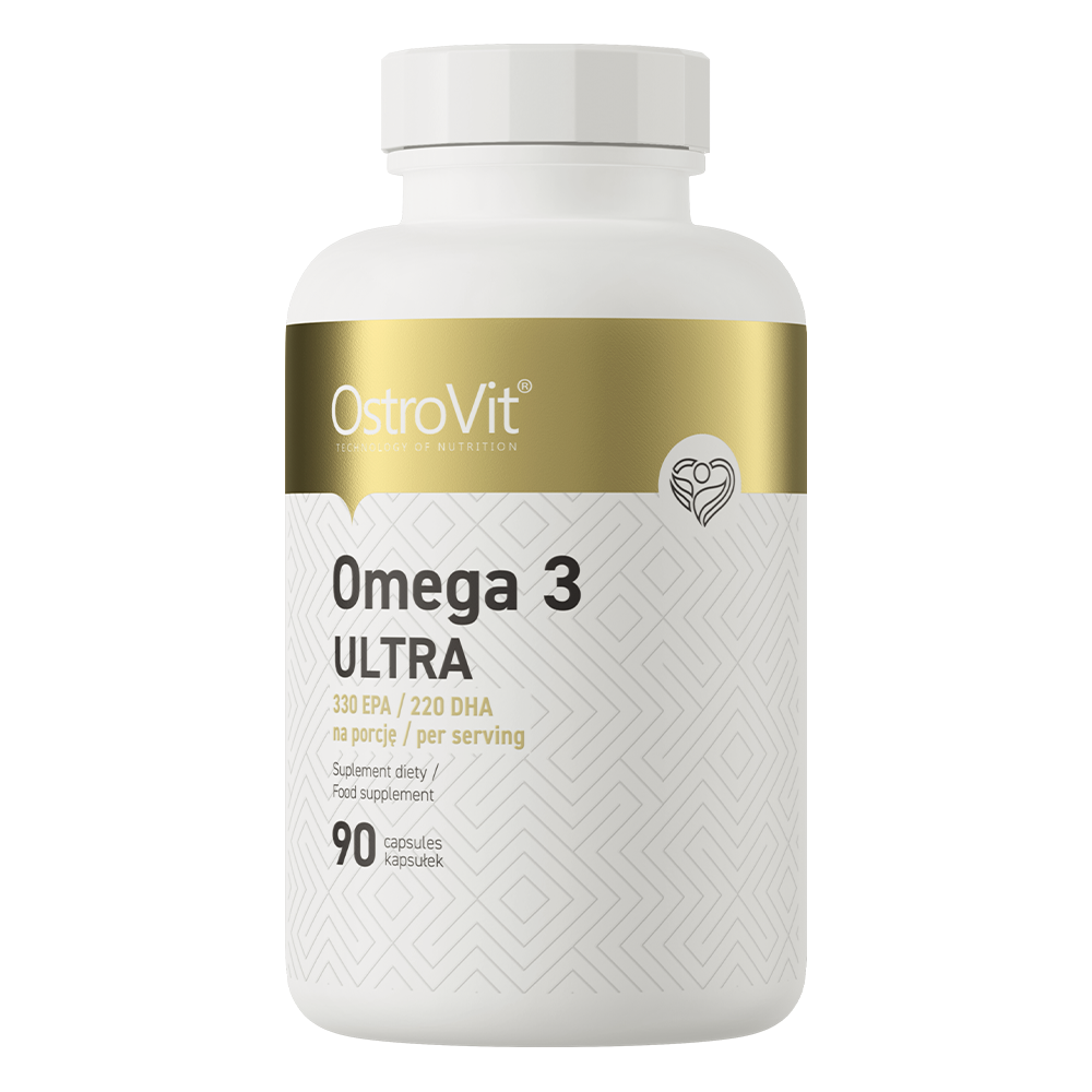 Omega 3 Ultra – 90 softgels, 330 mg EPA + 220 mg DHA | OstroVit