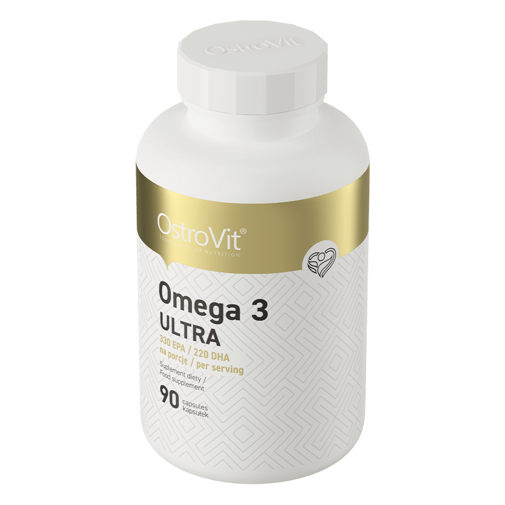 Omega 3 Ultra – 90 softgels, 330 mg EPA + 220 mg DHA | OstroVit