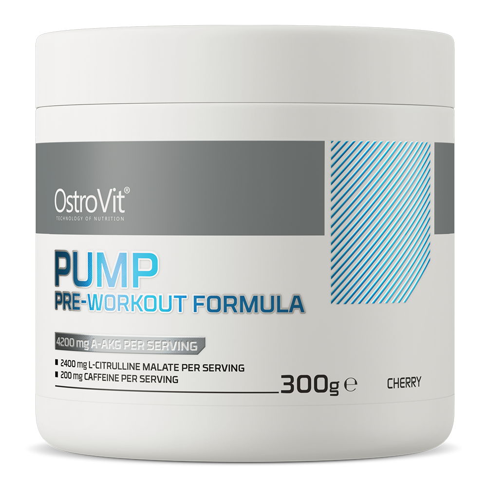 PUMP Pre-Workout Formule | 300 g | Kers 🍒 | OstroVit
