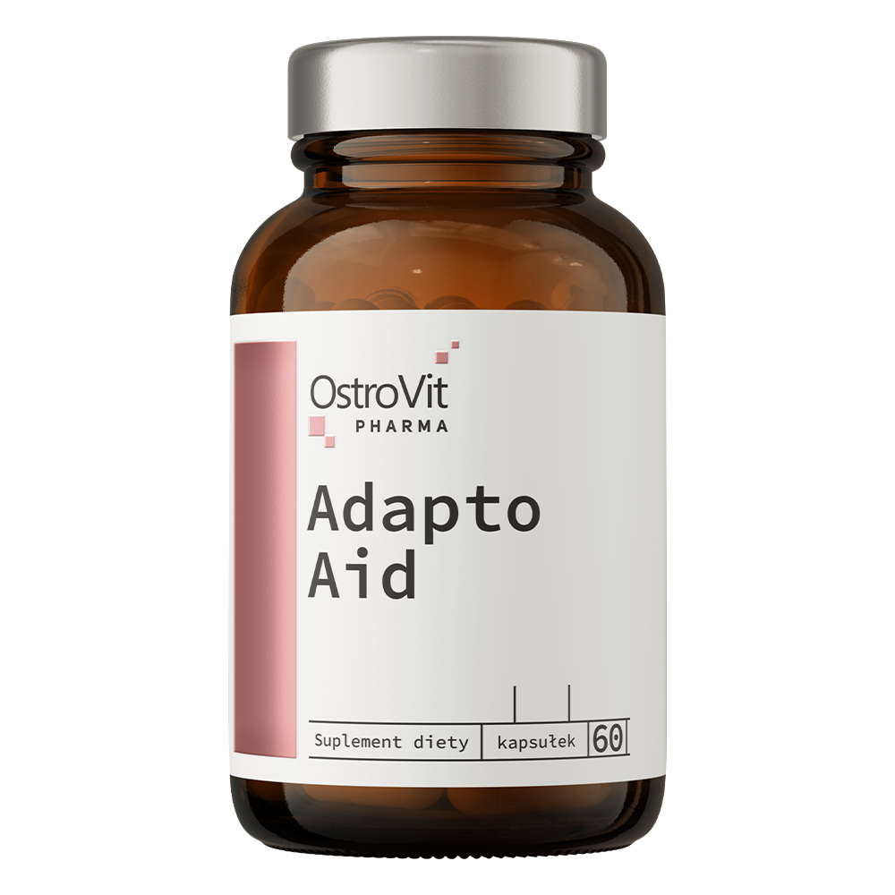 Adapto Aid – 60 vegan capsules, L‑theanine + gestandaardiseerde kruiden | OstroVit Pharma