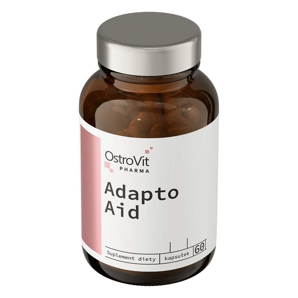 Adapto Aid – 60 vegan capsules, L‑theanine + gestandaardiseerde kruiden | OstroVit Pharma