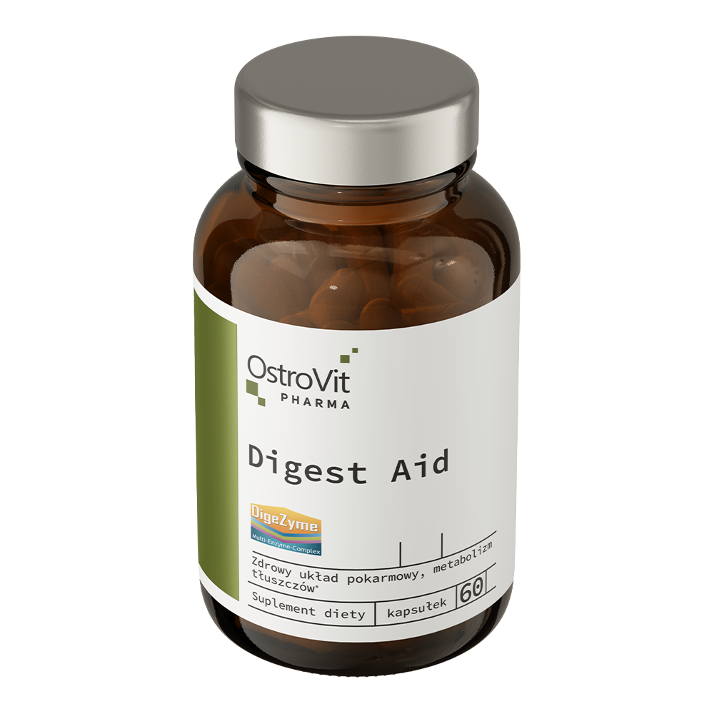 Digest Aid – 60 capsules, DigeZyme® + gestandaardiseerde extracten | OstroVit Pharma