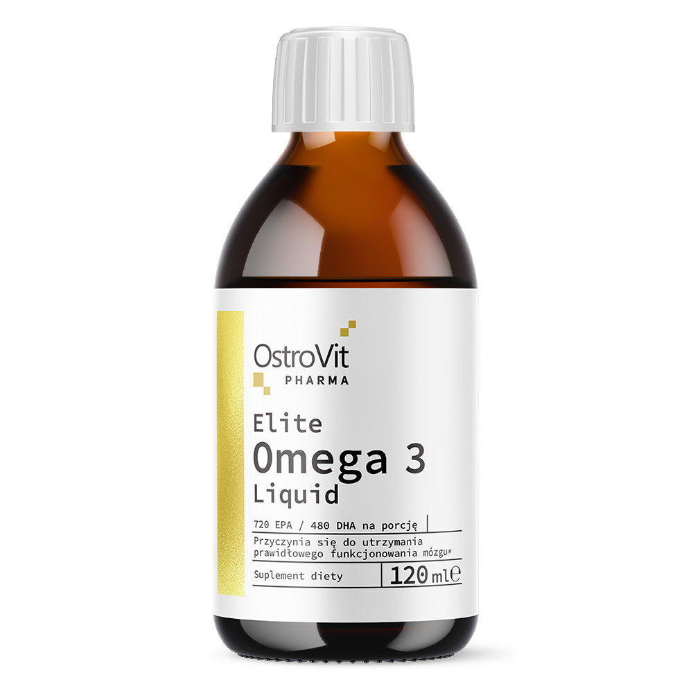 Elite Omega 3 | Visolie | EPA & DHA Vitamine E | Vloeibaar | 120 ml | OstroVit Pharma