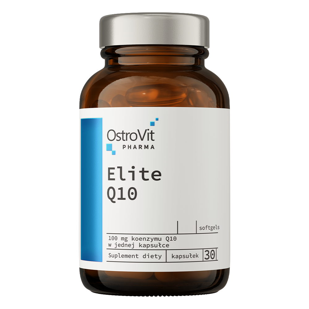 Elite Q10 – 30 softgels, 100 mg co‑enzym Q10 | OstroVit Pharma