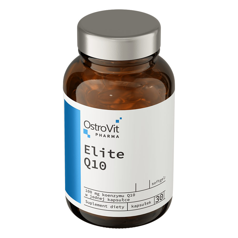 Elite Q10 – 30 softgels, 100 mg co‑enzym Q10 | OstroVit Pharma