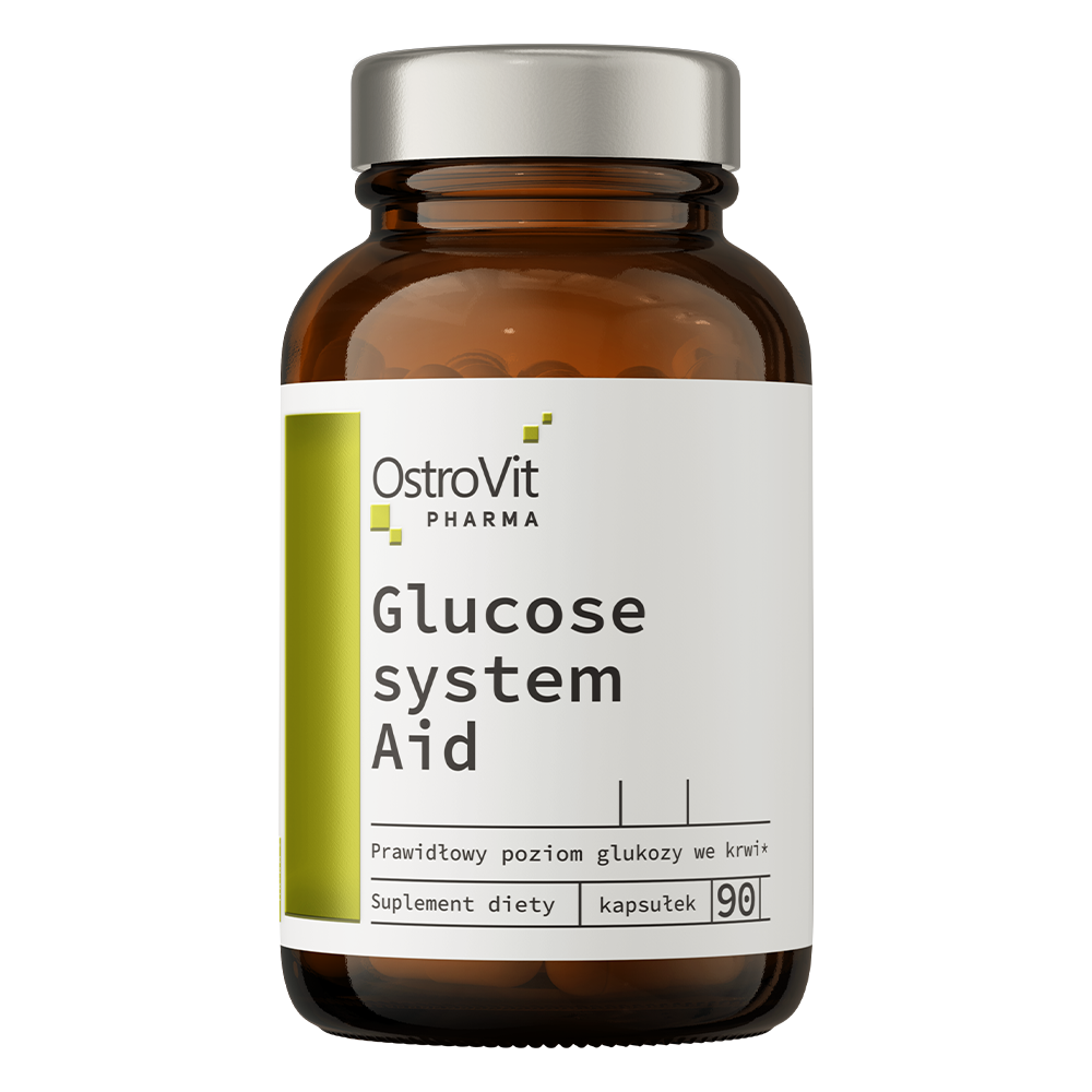 Glucose System Aid – 90 vegan capsules, met chroom & vitaminen | OstroVit Pharma