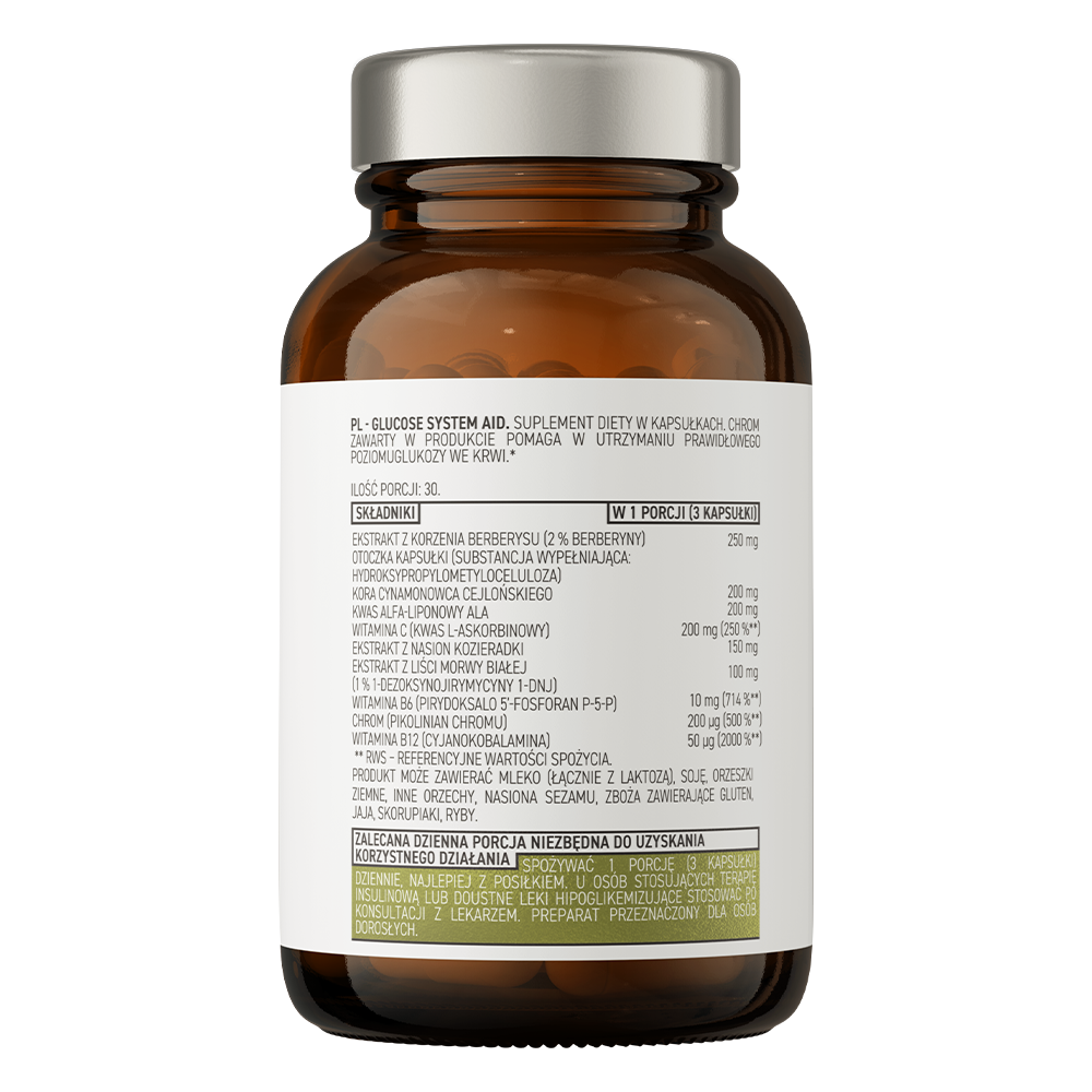 Glucose | Systeem Ondersteuning | 90 Capsules | OstroVit Pharma