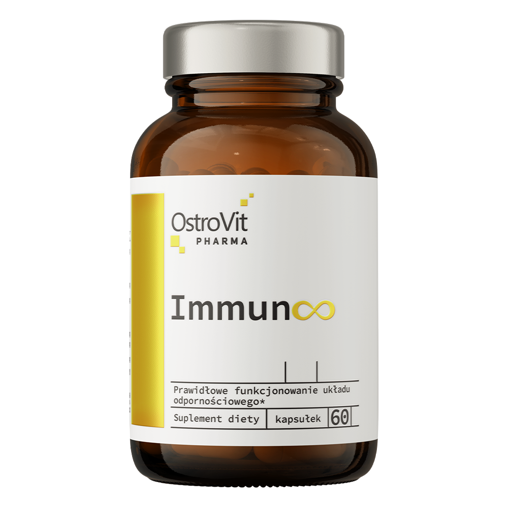 Immun∞ – 60 vegan capsules, Vitamine C, zink + extracten | OstroVit Pharma