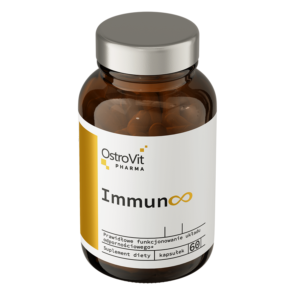 Immun∞ – 60 vegan capsules, Vitamine C, zink + extracten | OstroVit Pharma