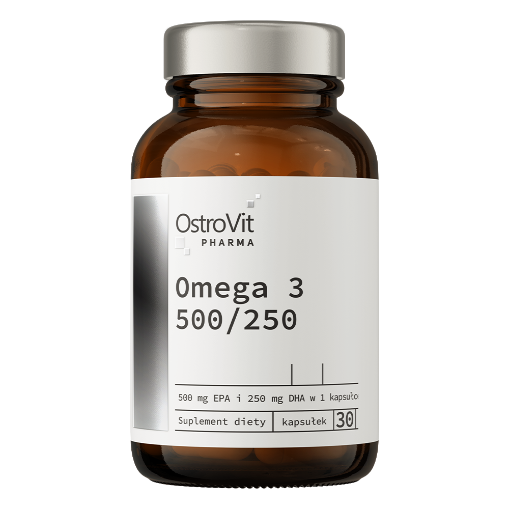 Omega 3 500/250 – 30 softgels, 500 mg EPA + 250 mg DHA | OstroVit Pharma