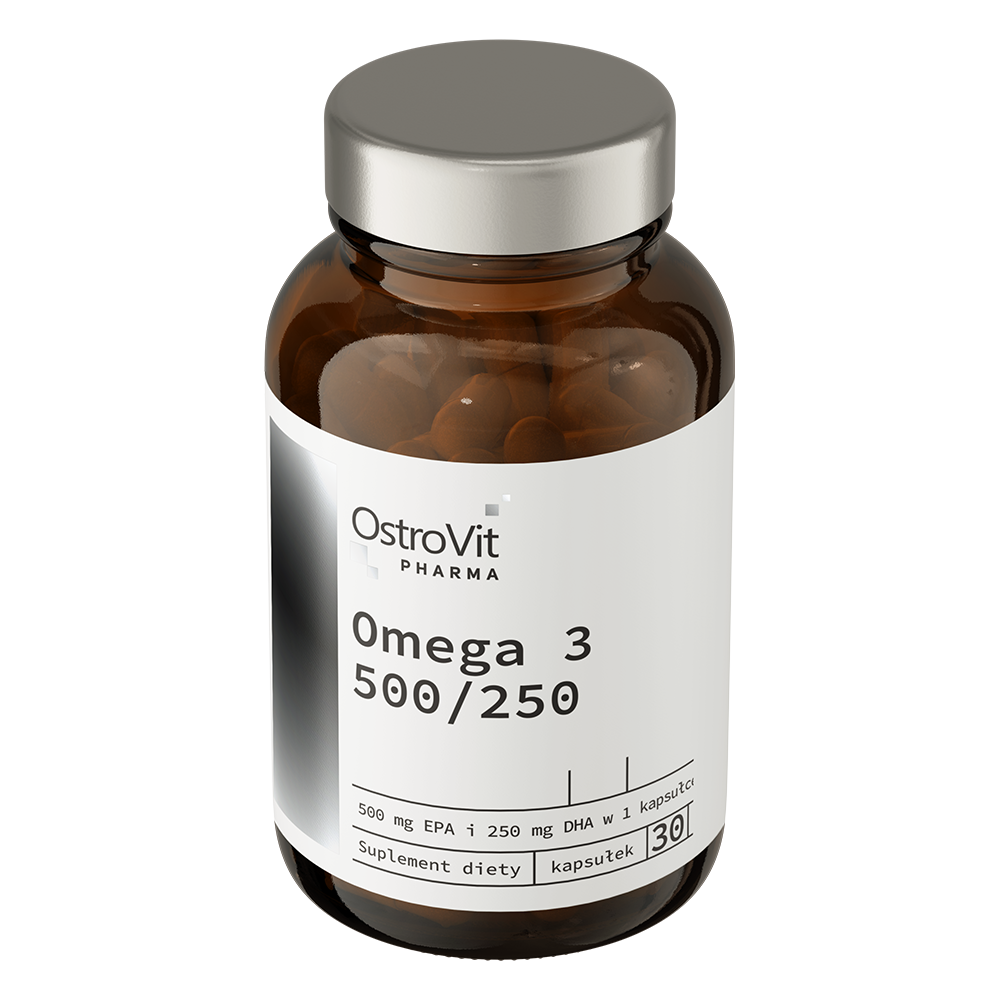 Omega 3 500/250 – 30 softgels, 500 mg EPA + 250 mg DHA | OstroVit Pharma