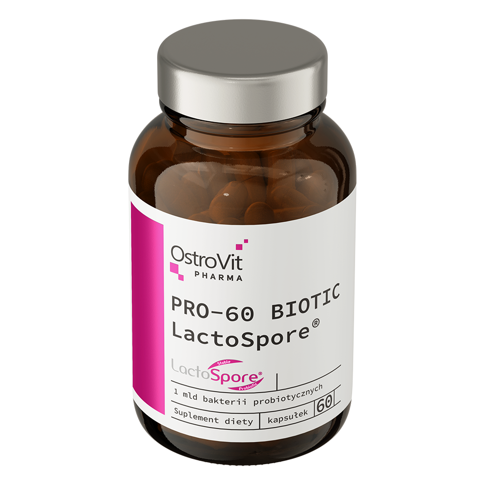 PRO‑60 BIOTIC LactoSpore® – 60 vegan capsules, Bacillus coagulans MTCC 5856 + inuline | OstroVit Pharma
