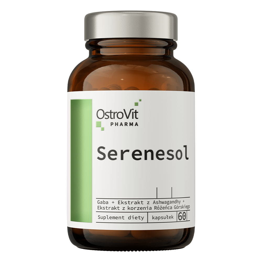 Serenesol – 60 vegan capsules, GABA + L‑theanine & botanicals | OstroVit Pharma